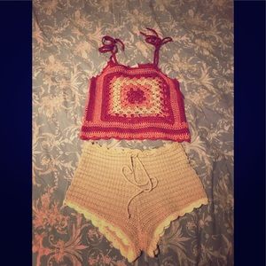 Stone Hearts crochet beach outfit